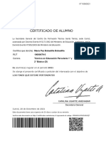 Certificado de Estudio