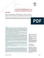 Valores de Glucosa-6-Fosfato Deshidrogenasa