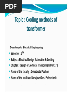 EDEC - Cooling Methods of Transformer