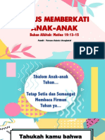 Yesus Memberkati Anak-Anak 3