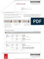 Ticket & Receipt: Your Travel Information