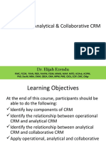 Operational, Analytical & Collaborative CRM