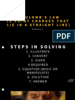 Coulomb's Law (3 Point Charge in A Straight Line)
