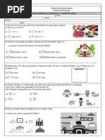 Avaliação Mat 3º Ano 2ºbimestre