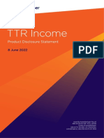 TTR Income: Product Disclosure Statement