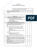 Checklist Asuhan Persalinan Normal