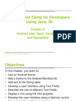 Android Boot Camp For Developers Using Java, 3E: Android User Input, Variables, and Operations