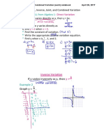 RECALL From Algebra 1: Example 1: 9.1 Direct Variation