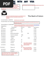 Bank Statement Template 19