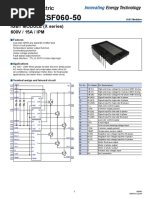 6MBP15XSF060-50: IGBT MODULE (X Series) 600V / 15A / IPM