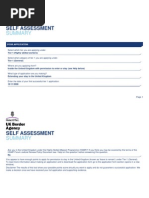 Self Assessment: Your Application