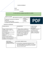 SESION DE APRENDIZAJE C.T 25 de Mayo SG