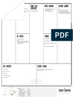 Lean Canvas Classical Template