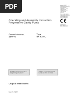 Operating and Assembly Instruction Progressive Cavity Pump: Type BN 52-6L Commission-No. 261560