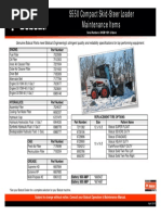 s550 t4 Maintenance Chart