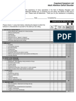 Copeland Symptom List Adult Attention Deficit Disorder