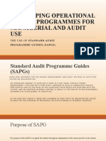 Developing Operational Review Programmes For Managerial and Audit USE