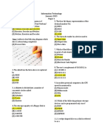 Information Technology Csec Jan 2015 p1 With Answer