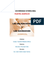 Tarea de La Obligacion y Las Sucesiones