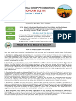 Agronomy (TLE 10) : Agricultural Crop Production