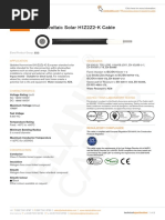 Photovoltaic Solar H1Z2Z2-K Cable: Application Standards