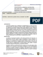 Signos de Alarma para La Madre y El Niño