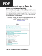 Plan de Negocio para Tu Salón de Belleza o Peluquería