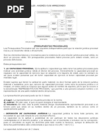 PRESUPUESTOS PROCESALES y Condiciones de La Accion