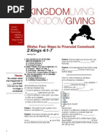 Kingdom Giving 2 - 2 Kings 4 - 1-7 Handout 061911