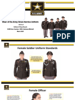 Wear of The Army Green Service Uniform