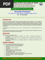 Personality Development 25-27 Jul 22