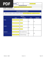 Template Validation Plan For Equipment or Process