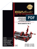 Ega Master Herramienta Industrial Maquinas Roscadoras para Tubo 56955 M