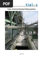 Brochure Tialoc Chemical Resistant Piping Systems: Page 1 of 20