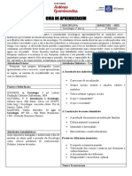 GUIA de APRENDIZAGEM Sociologia 1º Ano 2º Bimestre 1ºA