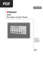 Simplex 4008 Installation, Programming, and Operating Instructions - 579-716 Rev. W