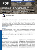 Perspectiva para Zonificación Del Riesgo Por Deslizamientos para El Cantón Riobamba