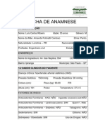 Ficha de Anamnese