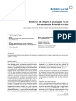 Synthesis of Crispine A Analogues Via An Intramolecular Schmidt Reaction