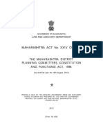 The Maharashtra District Planning Committees (Constitution and Functions) Act, 1998.