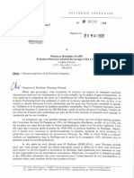 Lettre Du PR Fritch Au PDG de La CMA CGM