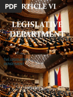 Article Vi Legislative Department