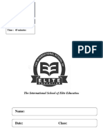 Y8 Term 3 Science Paper 2 Exam