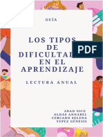 Tipos de Dificultades Del Aprendizaje