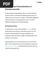 Entrepreneurship Development Class 12 Notes