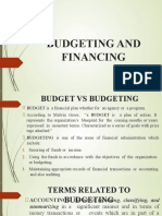 Budgeting and Financing