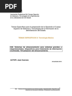 Temas Específicos para La Preparación de La Oposición Al Cuerpo Superior de Sistemas y Tecnologías de La Información de La Administración Del Estado