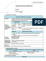 4° - Sesion - Resolvemos Patrones Multiplicativos - Matemática