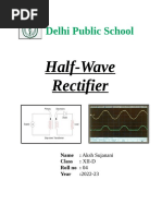 Physics Project File Class12 Half Wave Rectifier