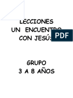 Un Encuentro Con Jesus Lecciones 3 A 8 Años